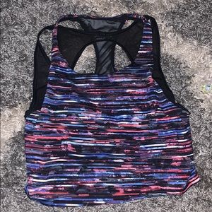 Multicolored lululemon crop top